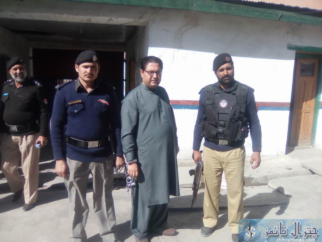 Ghulam haider of charsada under police custody in Chitral