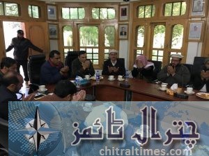 Ulma and political parties head of chitral metting with Dc and dpo1