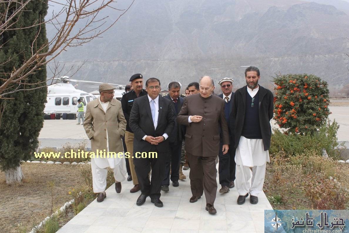 HH aga khan visit to chitral arrived airport4