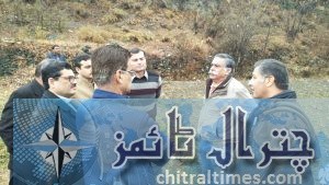 chitral town gass plant site visit chitral danin