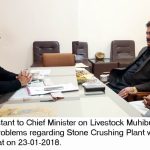 Special Assistant to CM on Livestock met commissioner malakand