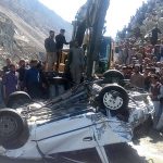 Chitral Car accident at Chitral Dir road near Ayun village resulting 6 person died and 4 injured pic by Saif ur Rehman Aziz2