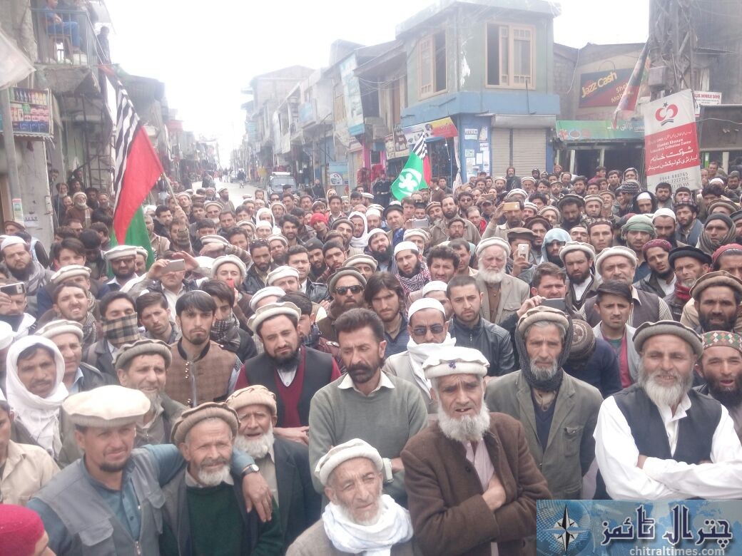 ahle sunat chitral protest in favor of Shami muslims 1