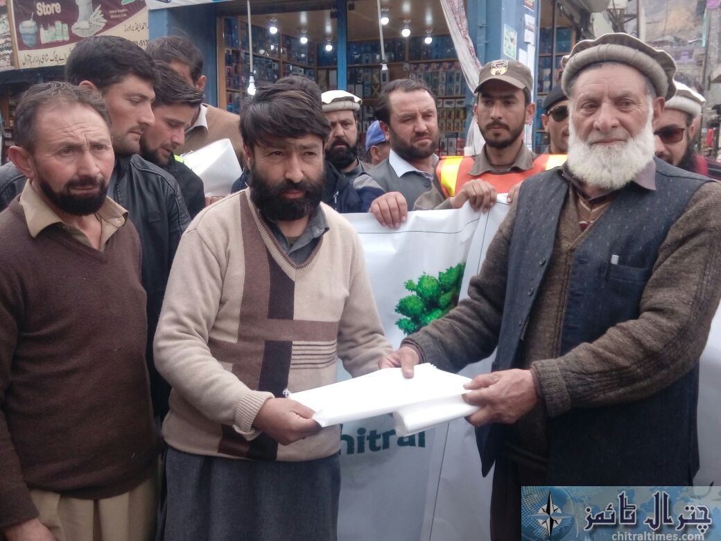 awarness rally against polythene bags lead by AC sajid nawaz chitral 5