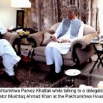 Chief Minister KPK Talking JI delegation at Islamabad2