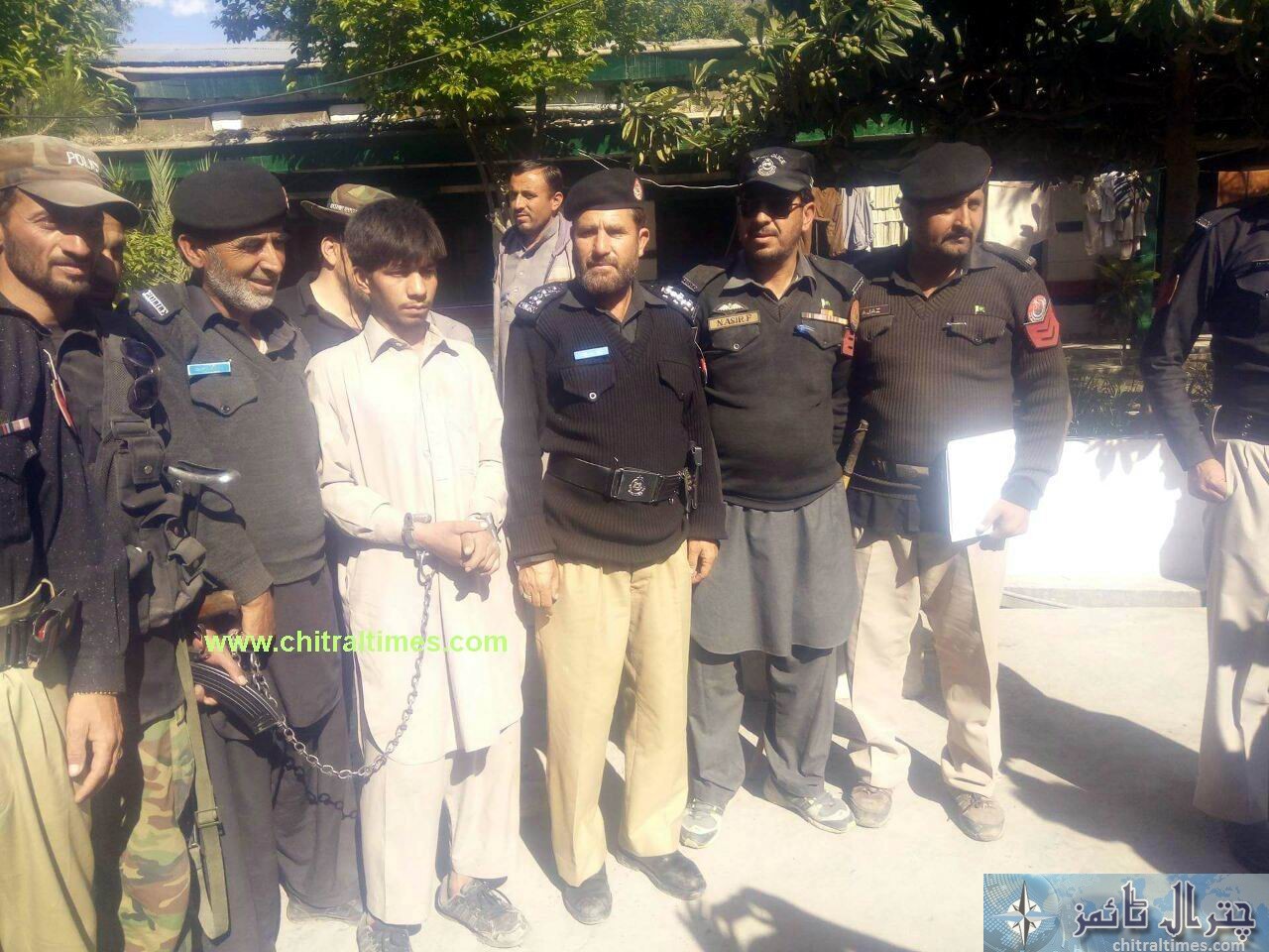 Chitral Accuesed in custody of Chitral police pic by Saif ur Rehman Aziz