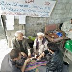 district council and tma employes protest chitral