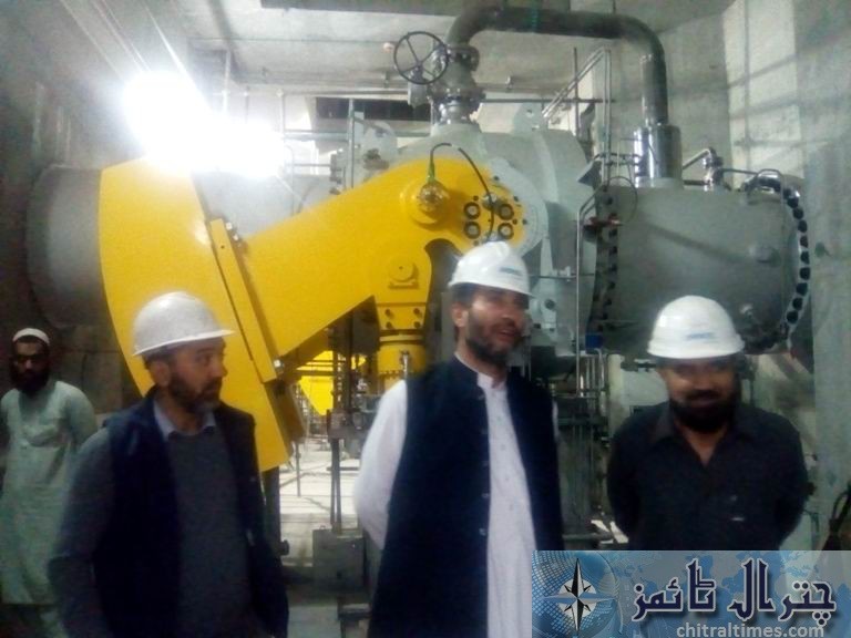 district nazim chitral visit golen water supply scheme 2