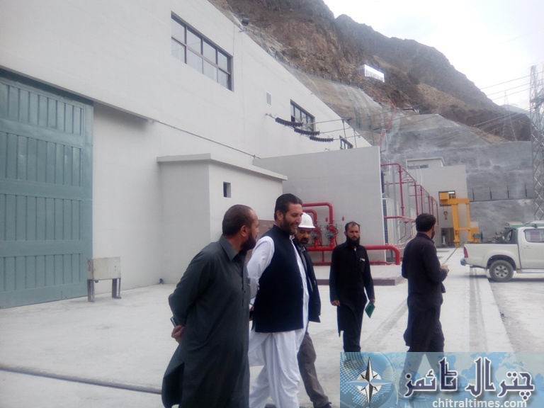 district nazim chitral visit golen water supply scheme 3