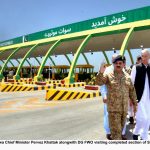 21 5 18 Khyber Pakhtunkhwa Chief Minister Pervez Khattak alongwith DG FWO visiting completed section of Swat Motorway at Swabi today