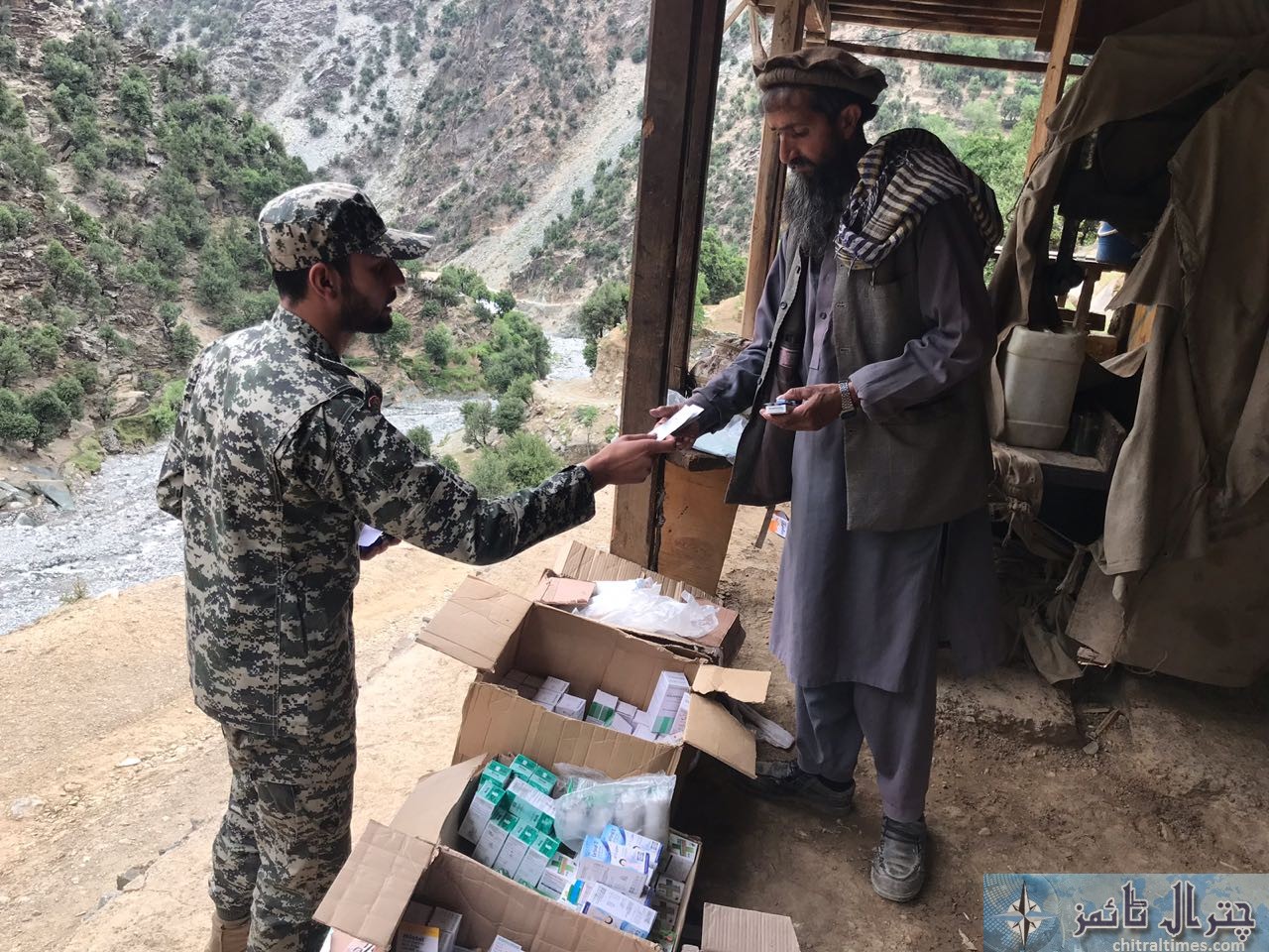 free medical camp pak army and chitral task force 13