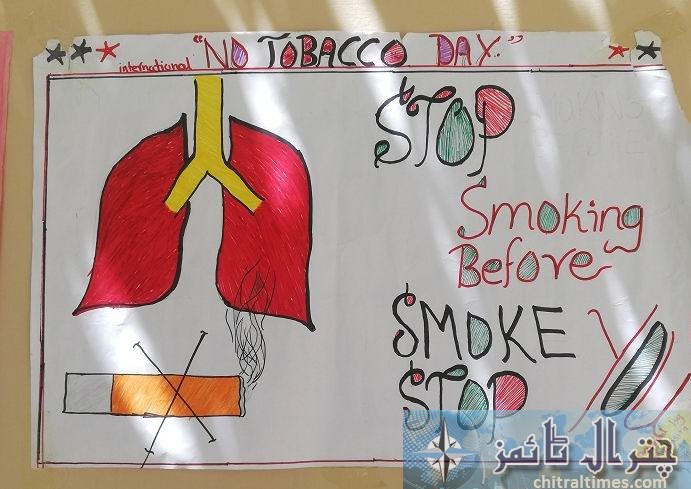 انسداد تمباکو نوشی کے عالمی دن کے حوالے سے کوراغ میں اگہی پروگرام اور واک