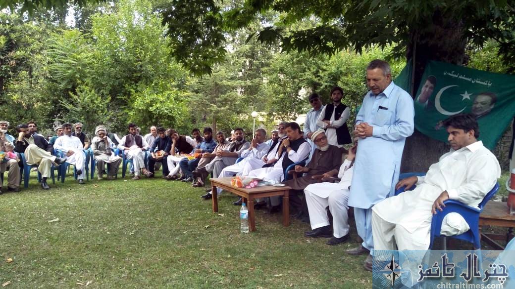 pmln news confrence chitral 3
