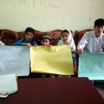 students of singor chitral protest