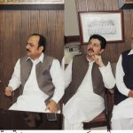 minister cw akber ayub khan presiding over a cw meeting at abbottabad