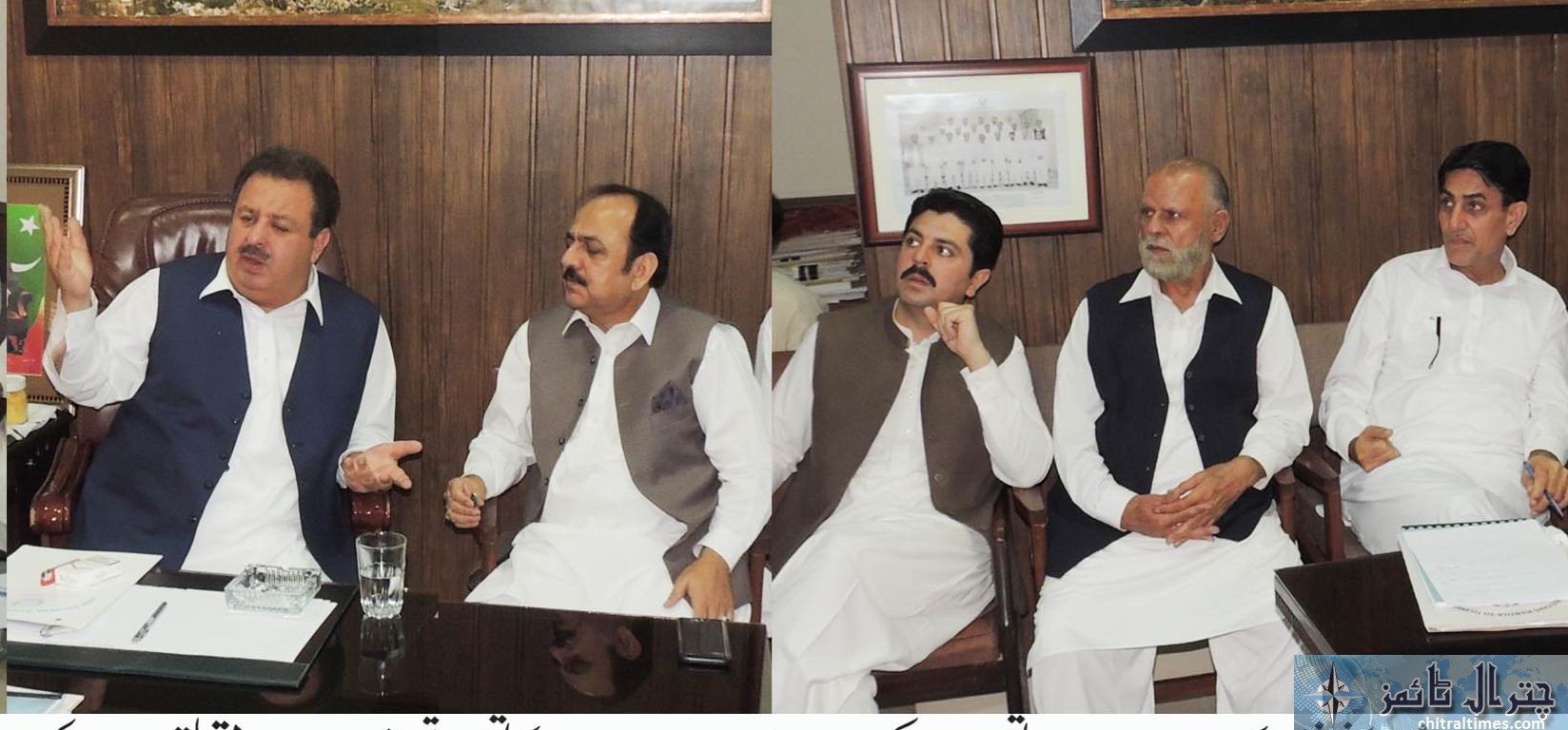 minister cw akber ayub khan presiding over a cw meeting at abbottabad