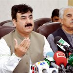 KP Minister for Information and Public Relation Shuokat Yousafzai R