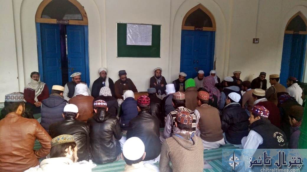 چترال کے مختلف مقامات پر شھید ناموس رسالت مولانا سمیع الحق کے لئے تعزیتی اجلاس