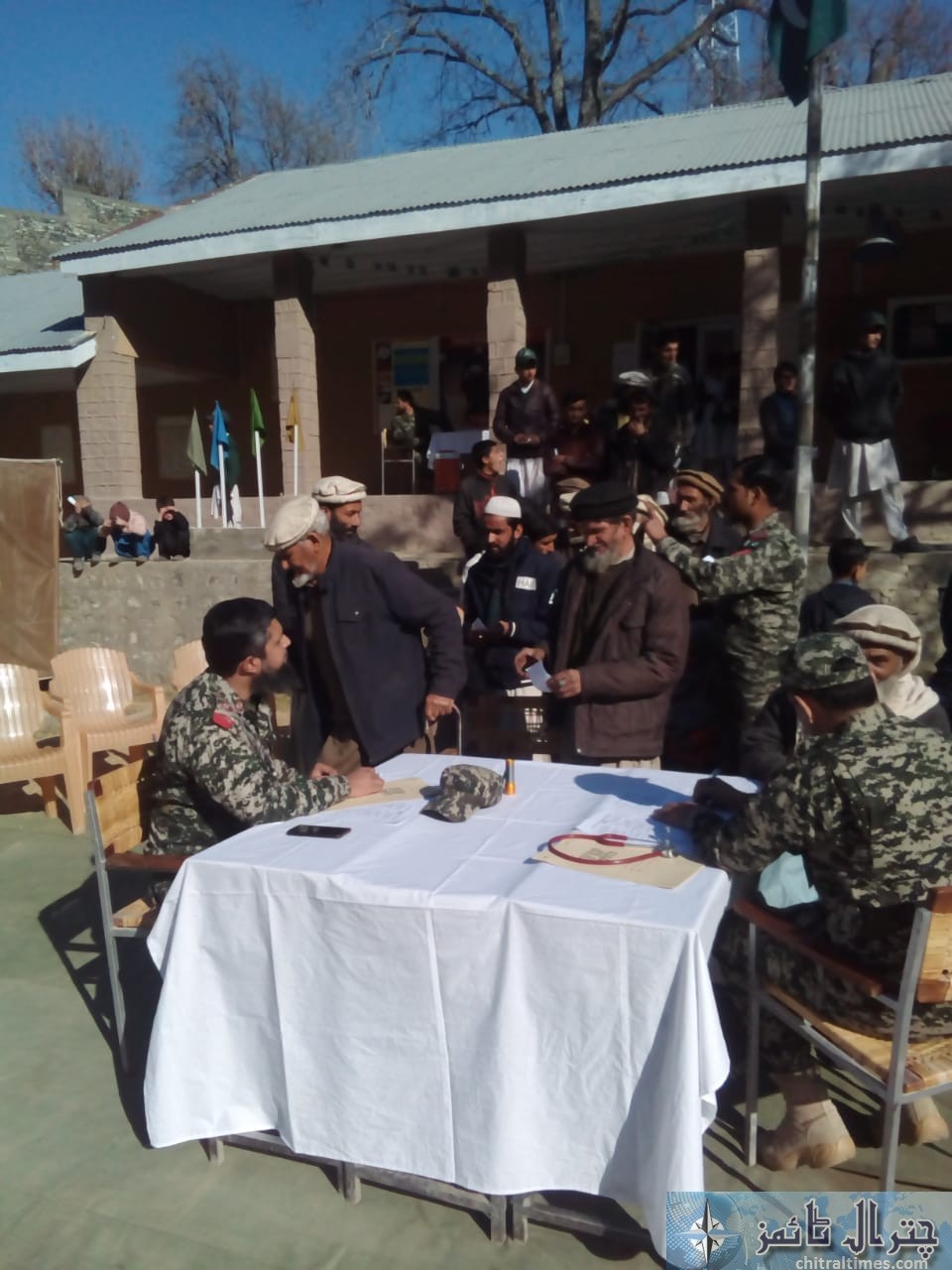 chitral task force free medical camp comdt visited 14