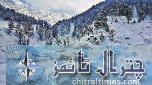 Chitral Lowari tunnel Chitral side after clearing snowfall trafic continues pic by Saif ur Rehman Aziz