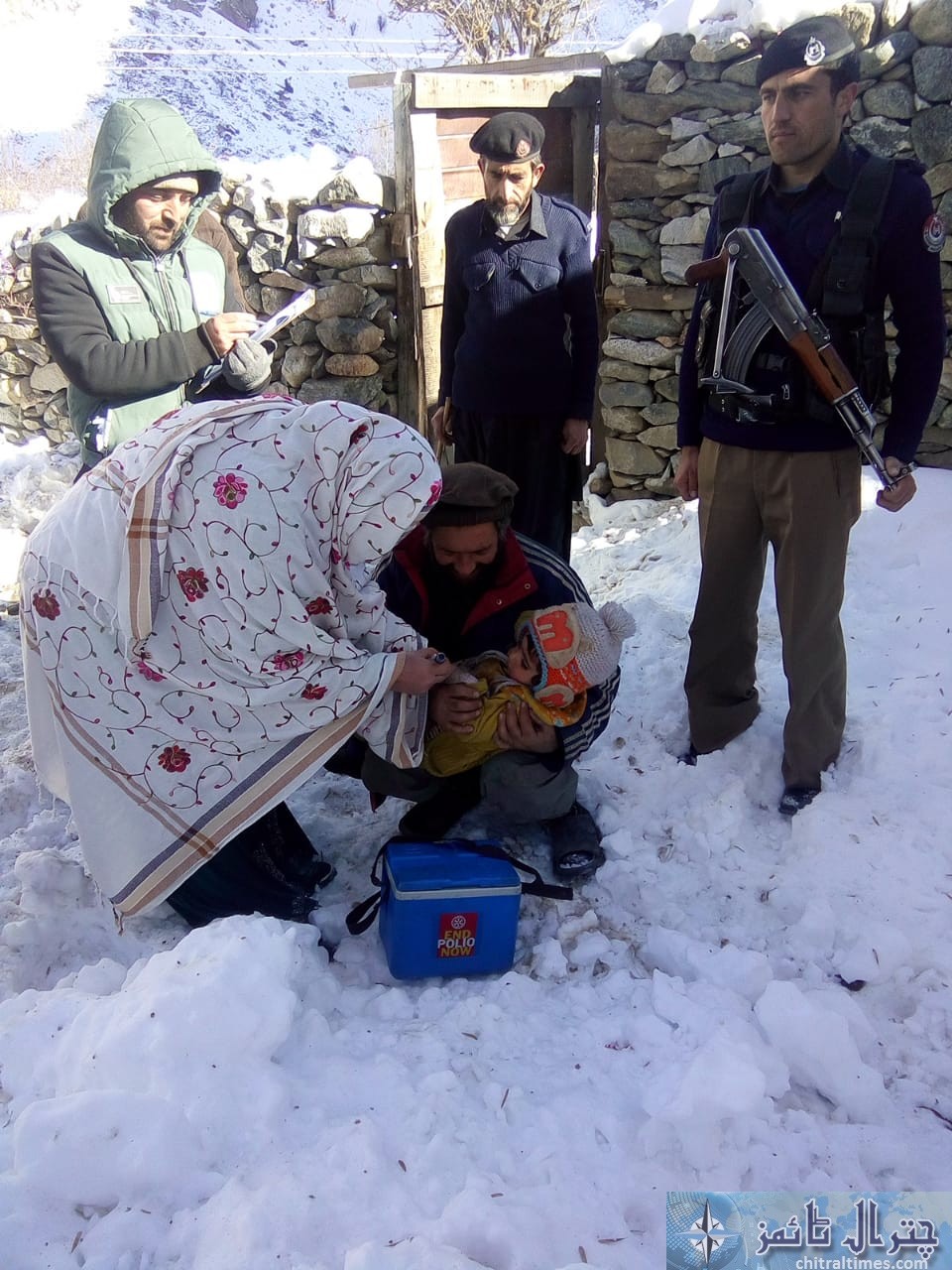 chitral polio campaign and police duty 6
