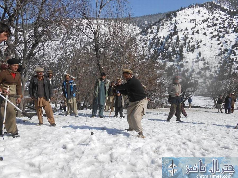 kalash valley snow golf sports chitral 3