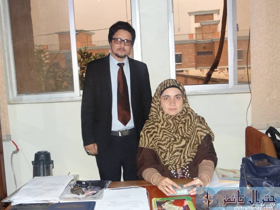 yasir arafat chitrali with supervisor