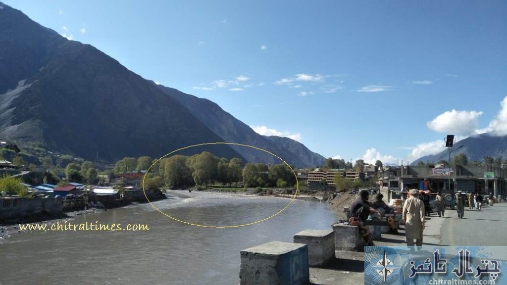 Chitral city lift on river