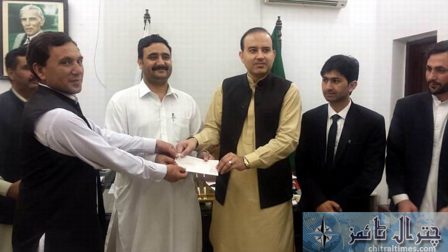 booni and chitral bar received cheque