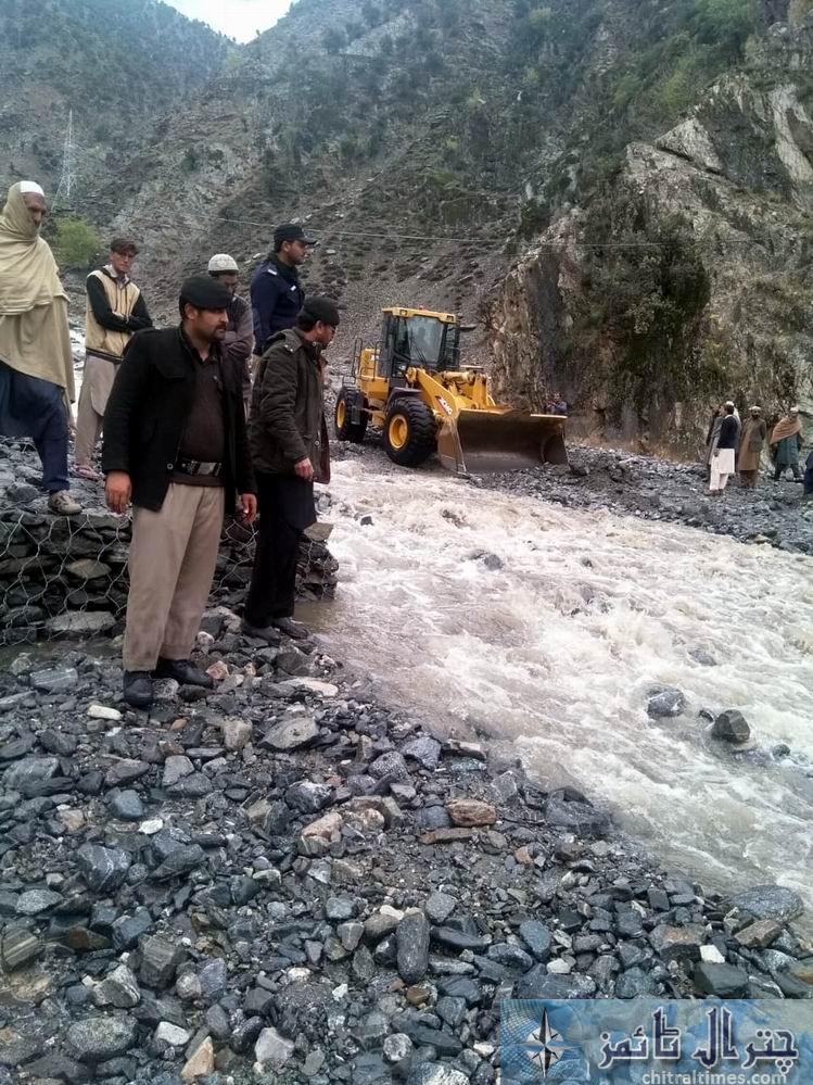 chitral heavy rain and roads damages 2