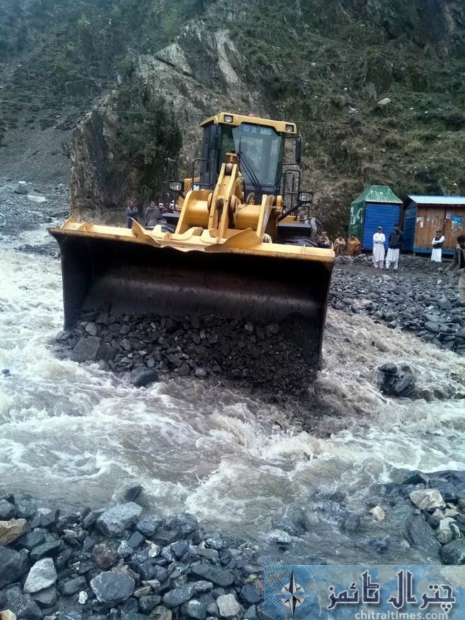 chitral heavy rain and roads damages 4