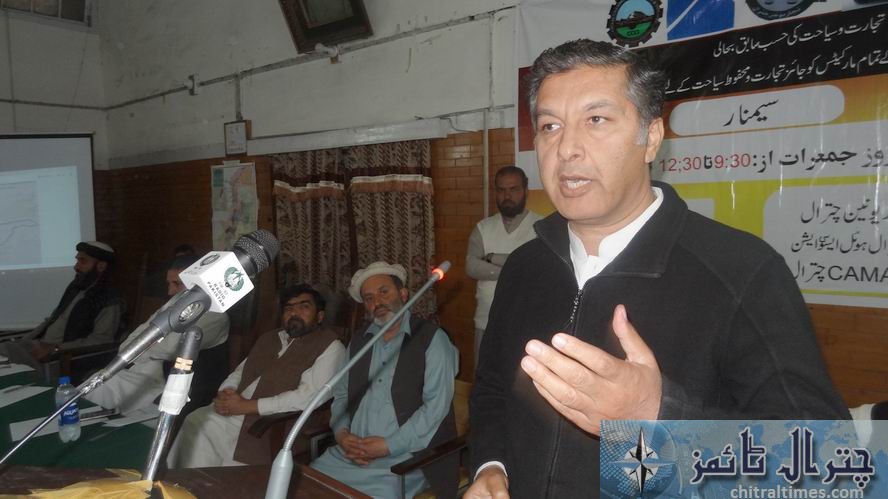 iftikhar speech on seminar on trade in Chitral