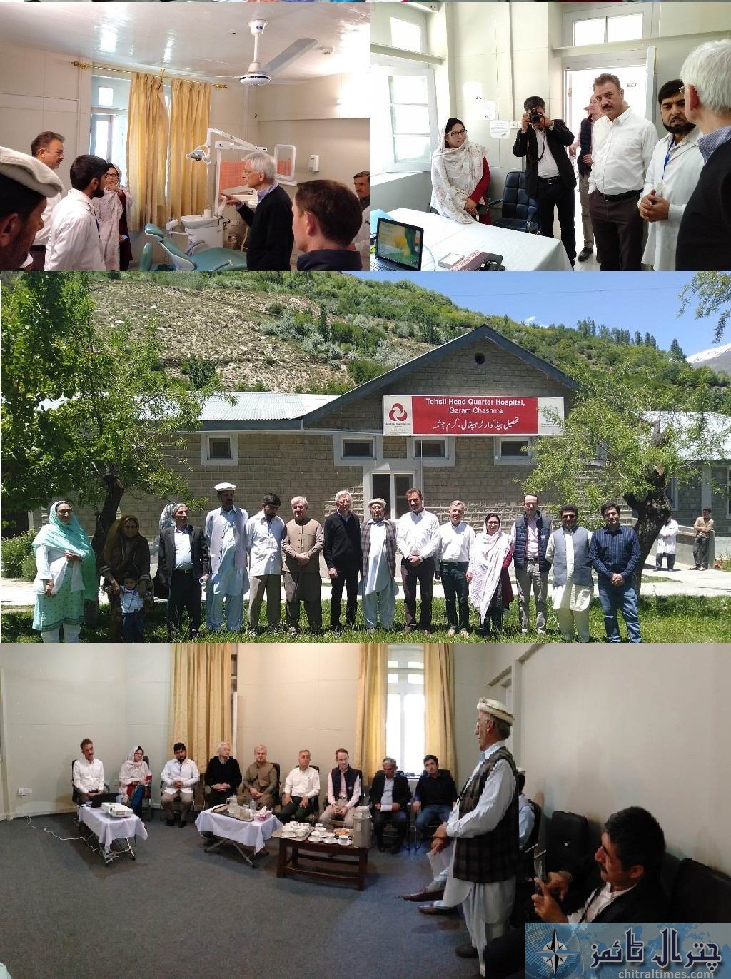 French ambasider visit Chitral and THQ Hospital Garam Chasma akhsp