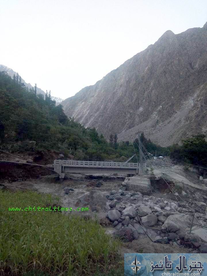 Golan flood and glacier outbrust and damages chitral 9