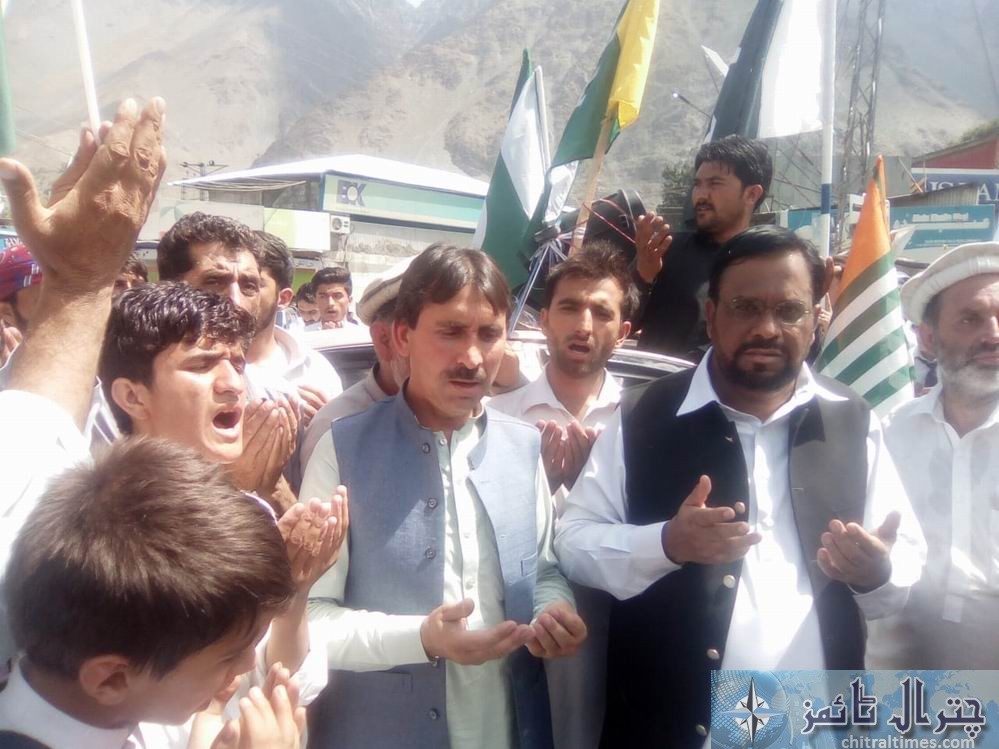kashmir solidarity day observed in Chitral and protest rally 3