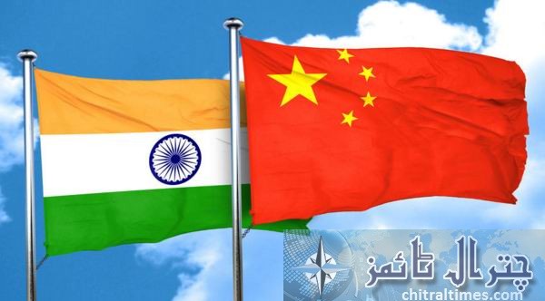 china and indian flags