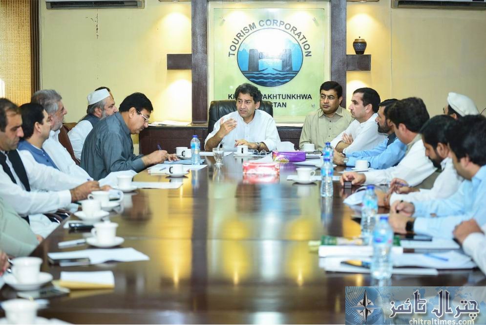 minister tourism atif khan chariing a meeting2