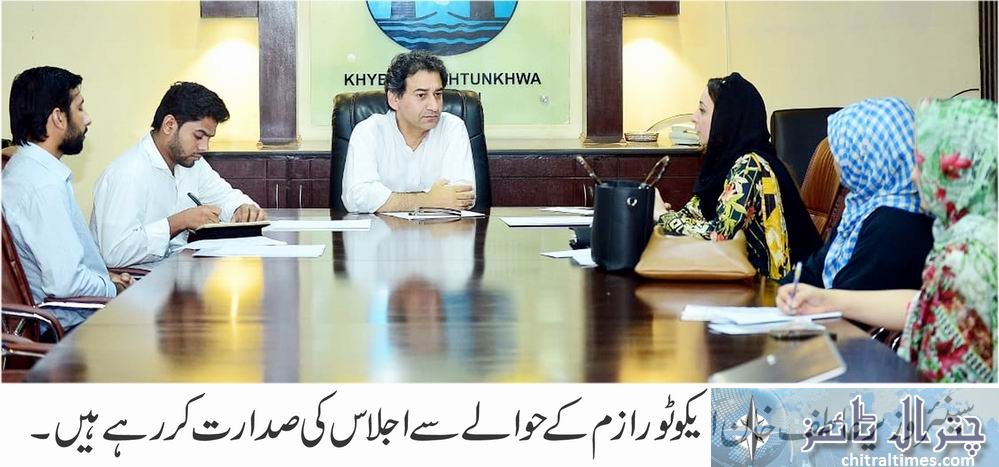 KP Senior Minister Atif Khan chaired a meeting o ecotourism