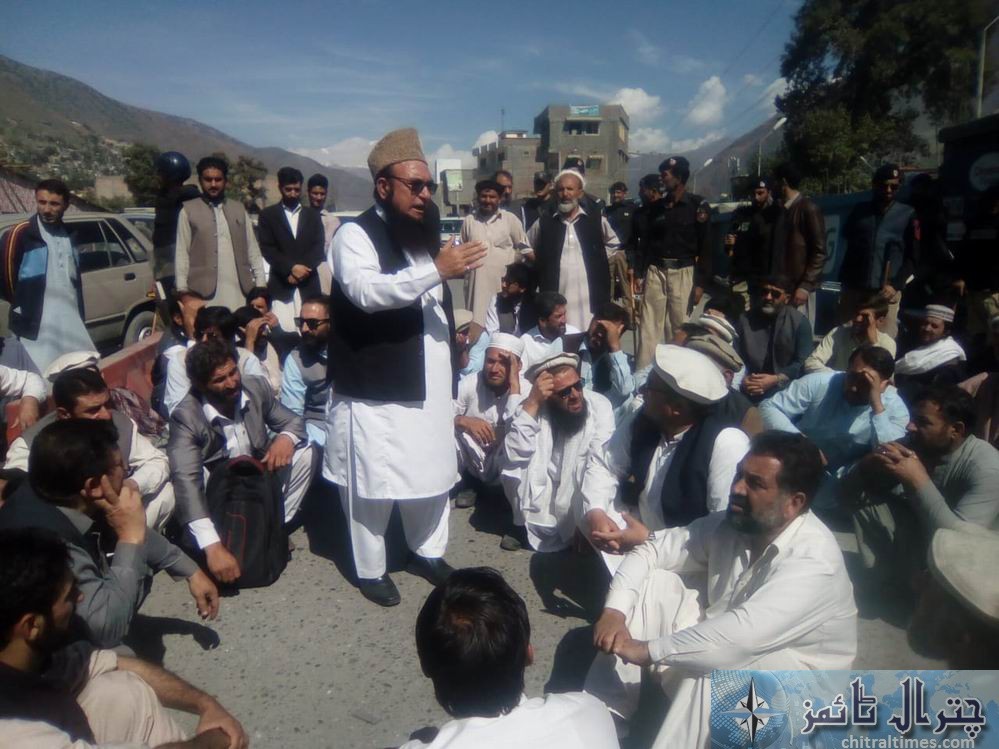 Protest against the langland school and College chitral 2