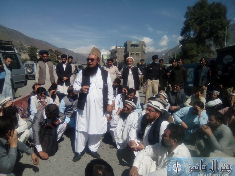 Protest against the langland school and College chitral 3