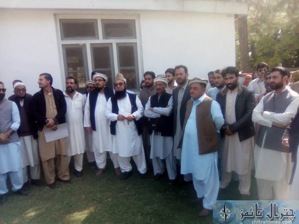 Protest against the langland school and College chitral 6