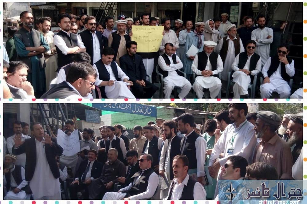 chitral lawyers protest