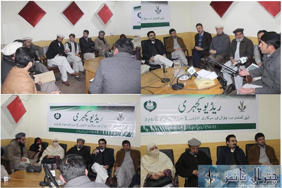 radio kacheri chitral dc chtiral attended with head of department