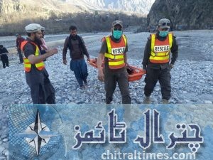 women death body recovered from river chitral