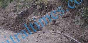chitral airport road pipes 1