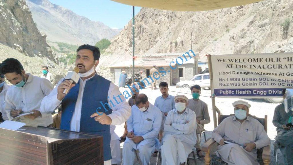 golan gole water supply project rehabilation inaugurated by wazir zada chitral3 1