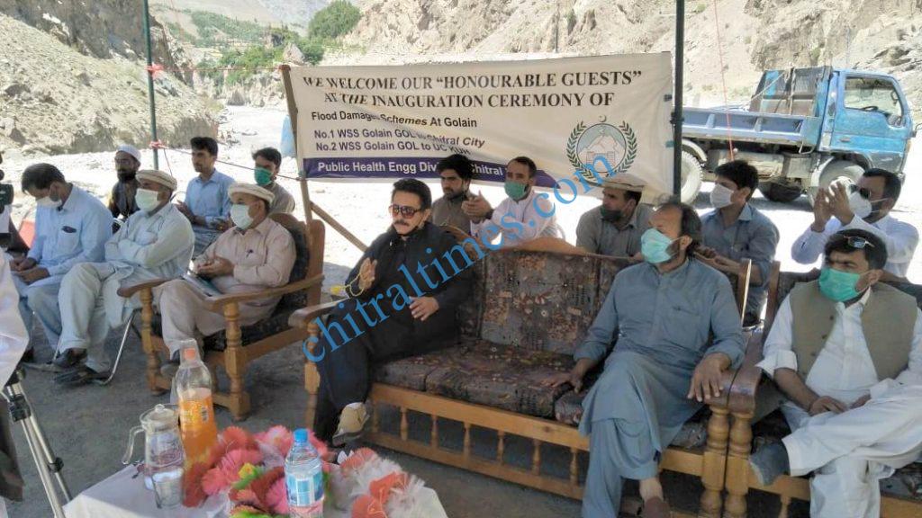 golan gole water supply project rehabilation inaugurated by wazir zada chitral4 1