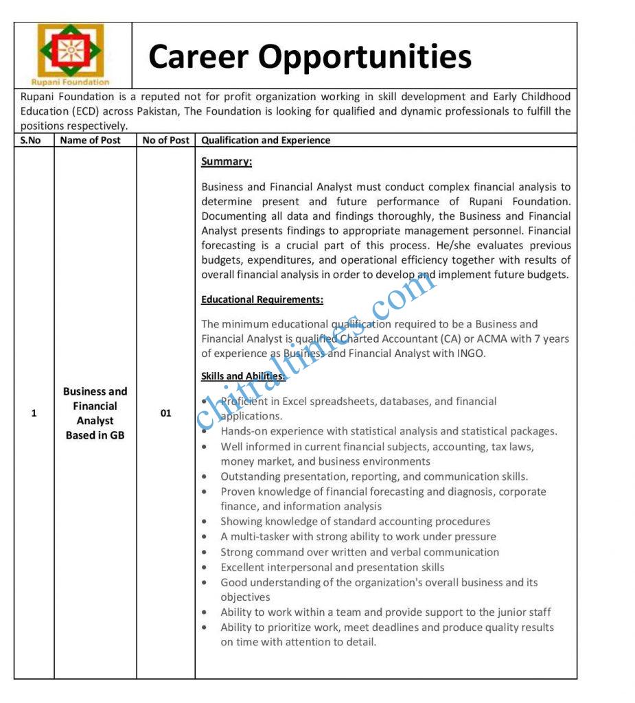 job opportunites rupani foundation gb 1 1
