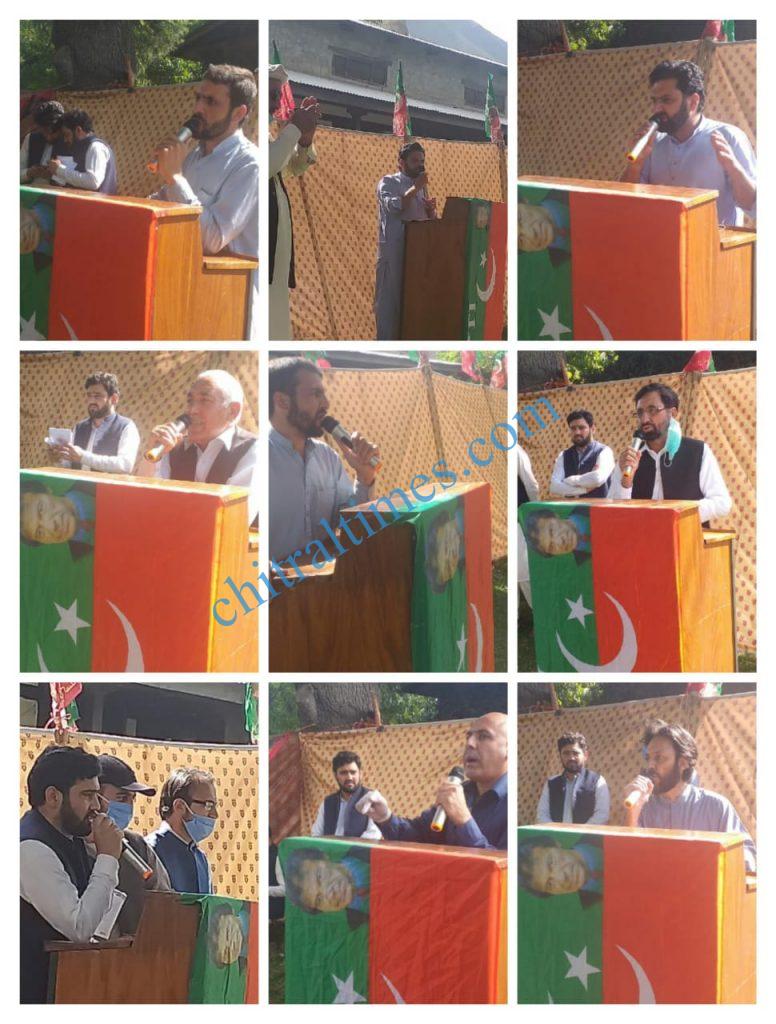 pti chitral worker convention speakers