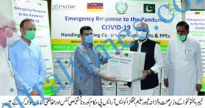 KP Minister Health received kits from SRSP